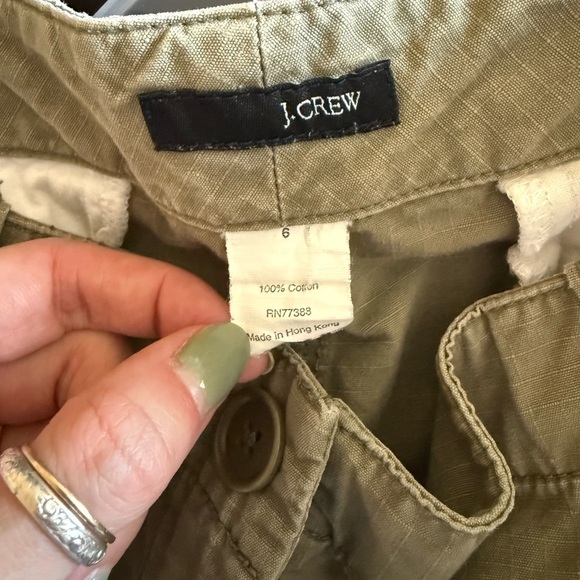 J. Crew Olive Ankle Cargo Pants - Picture 4 of 5